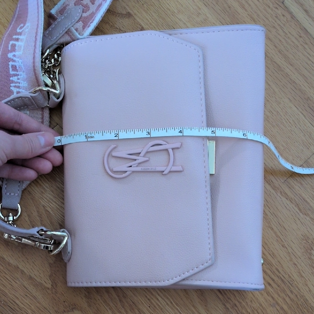 Light Pink Guitar Strap Crossbody Bag - Picture 5 of 16